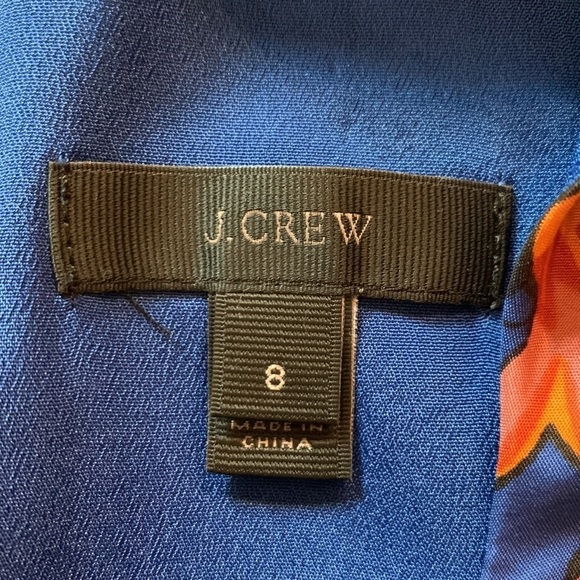 J Crew size 8 100% silk floral sleeveless dress - Picture 5 of 6